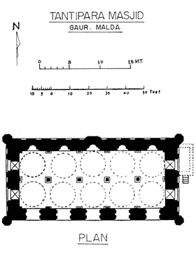 Tantipara-Masjid-Plan